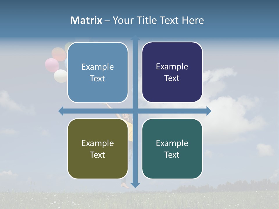 Balloons Spring Green PowerPoint Template