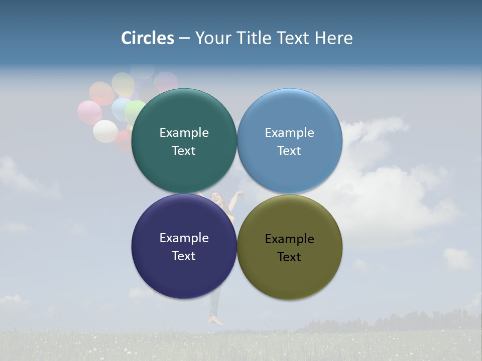 Balloons Spring Green PowerPoint Template