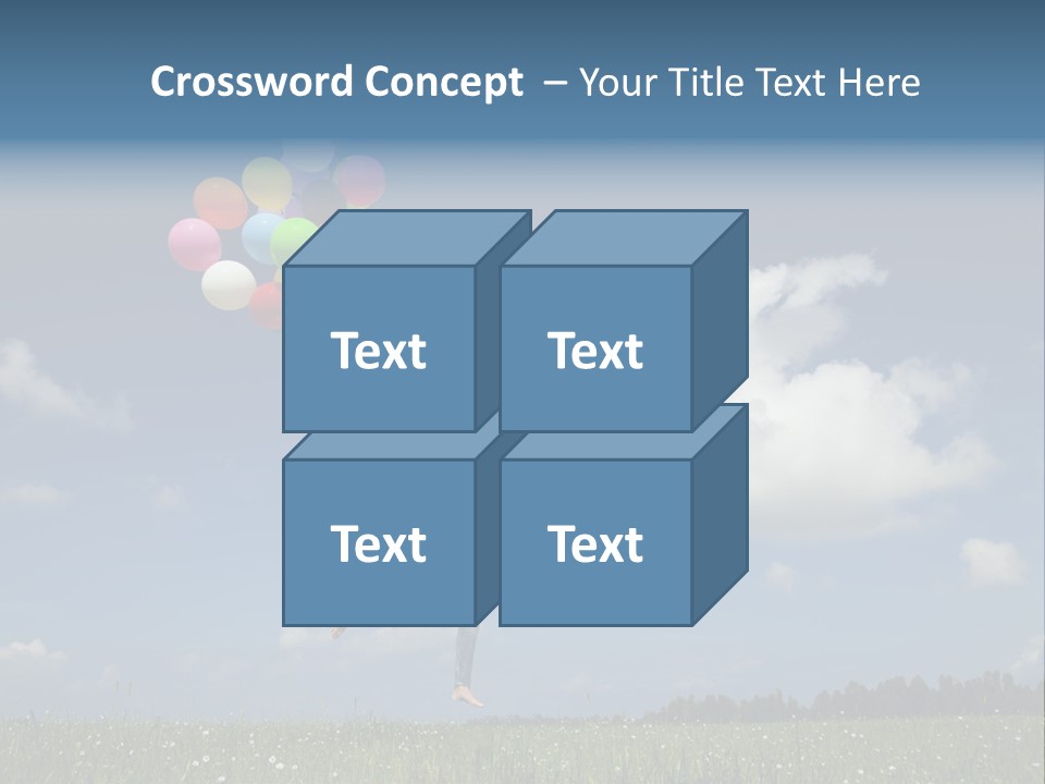 Balloons Spring Green PowerPoint Template