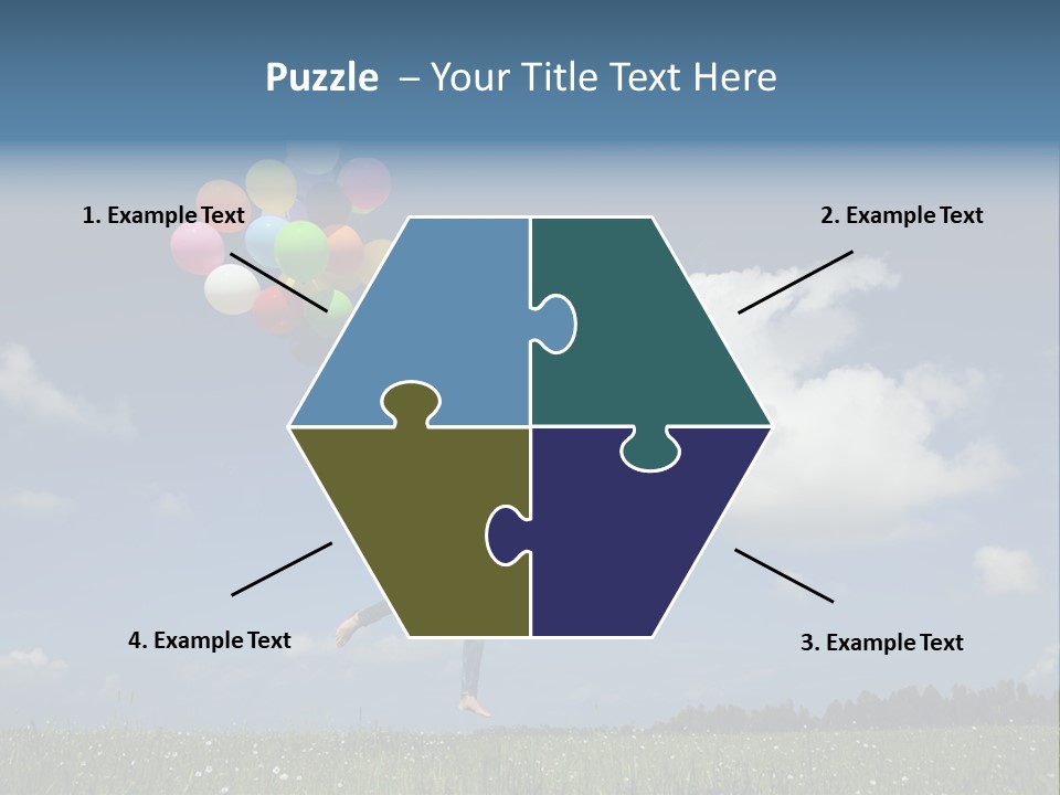 Balloons Spring Green PowerPoint Template