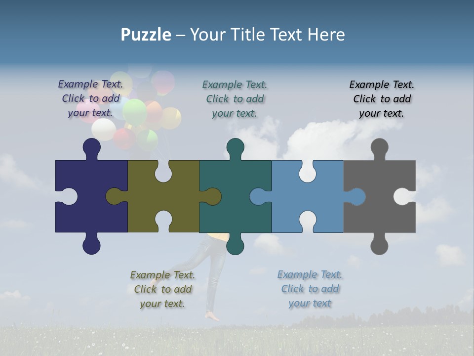 Balloons Spring Green PowerPoint Template