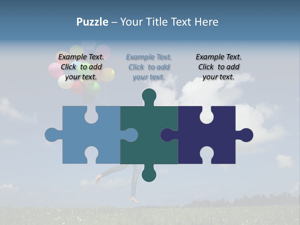 Balloons Spring Green PowerPoint Template