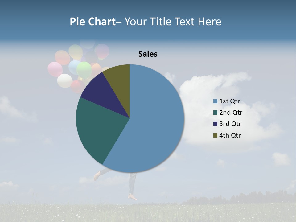 Balloons Spring Green PowerPoint Template