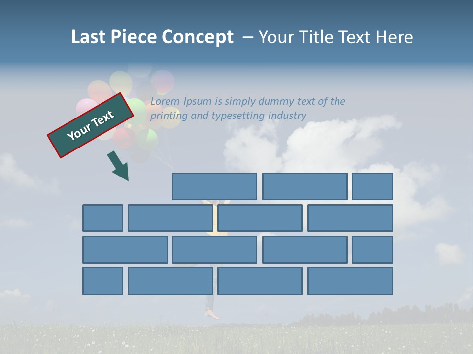 Balloons Spring Green PowerPoint Template