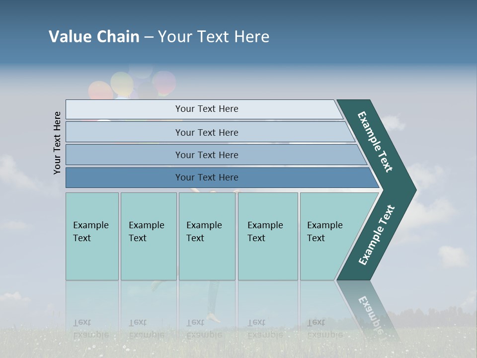 Balloons Spring Green PowerPoint Template