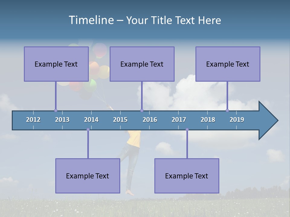 Balloons Spring Green PowerPoint Template