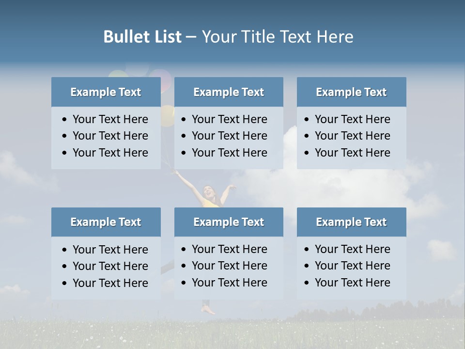 Balloons Spring Green PowerPoint Template