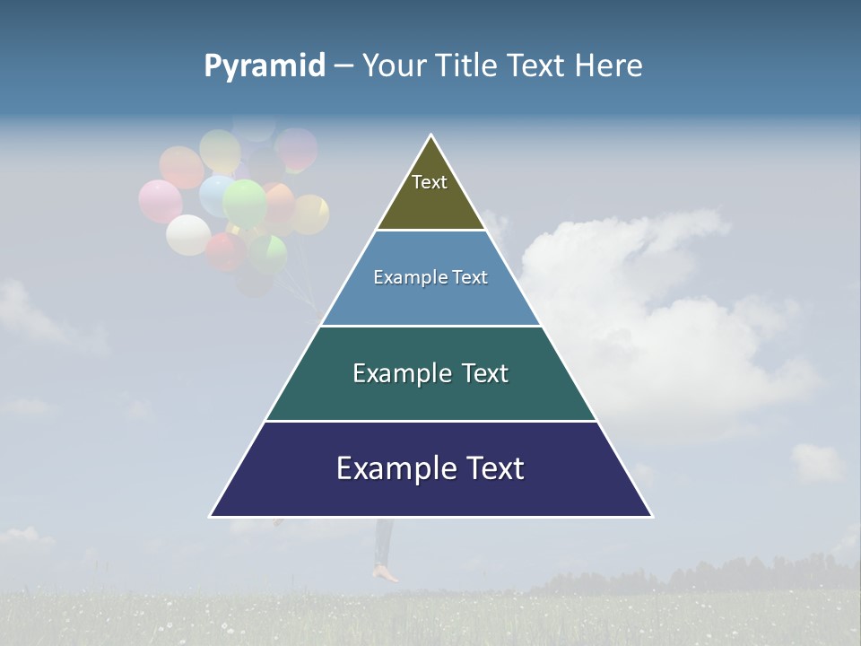 Balloons Spring Green PowerPoint Template