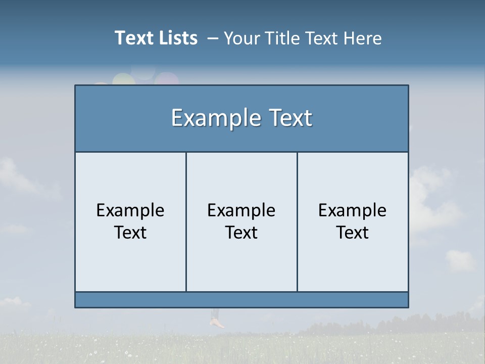 Balloons Spring Green PowerPoint Template