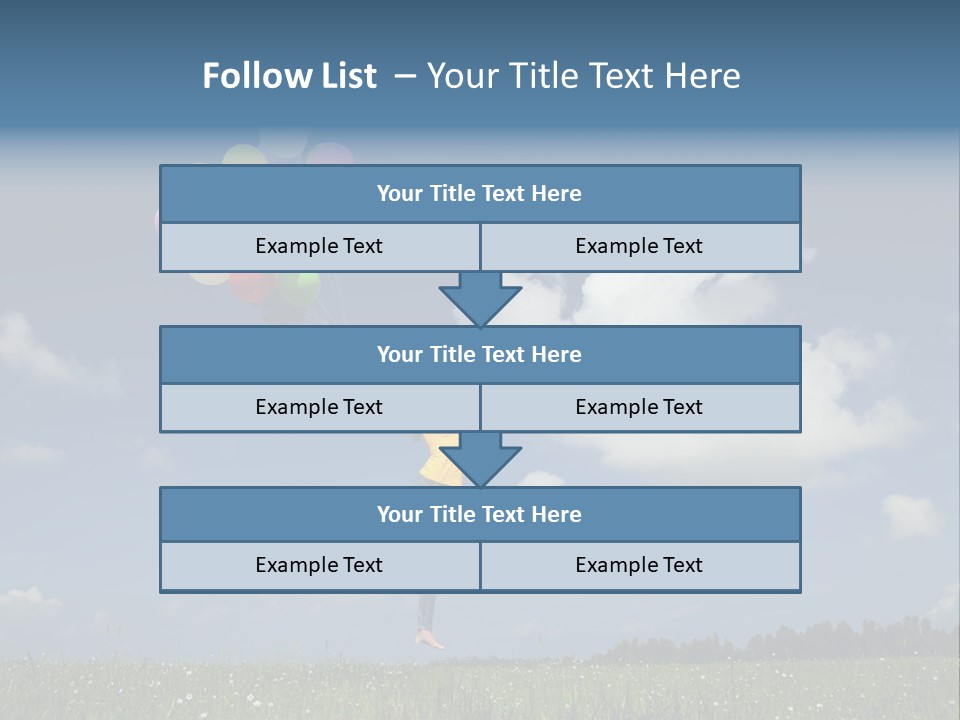 Balloons Spring Green PowerPoint Template