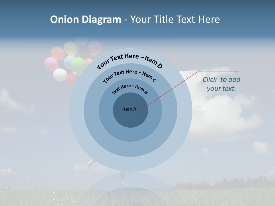 Balloons Spring Green PowerPoint Template