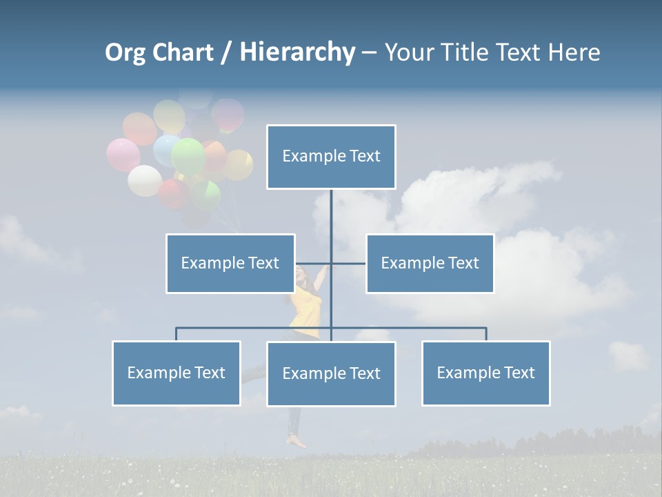 Balloons Spring Green PowerPoint Template