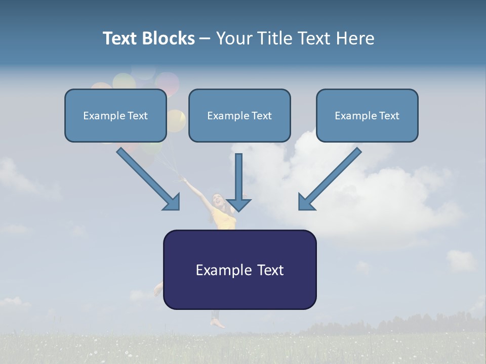 Balloons Spring Green PowerPoint Template