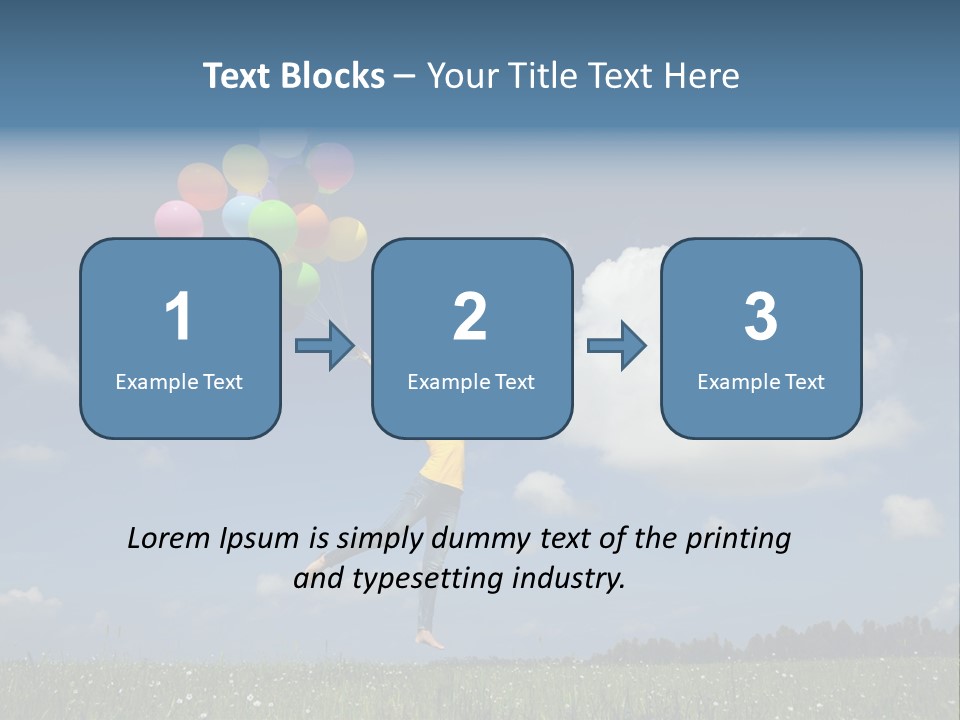 Balloons Spring Green PowerPoint Template