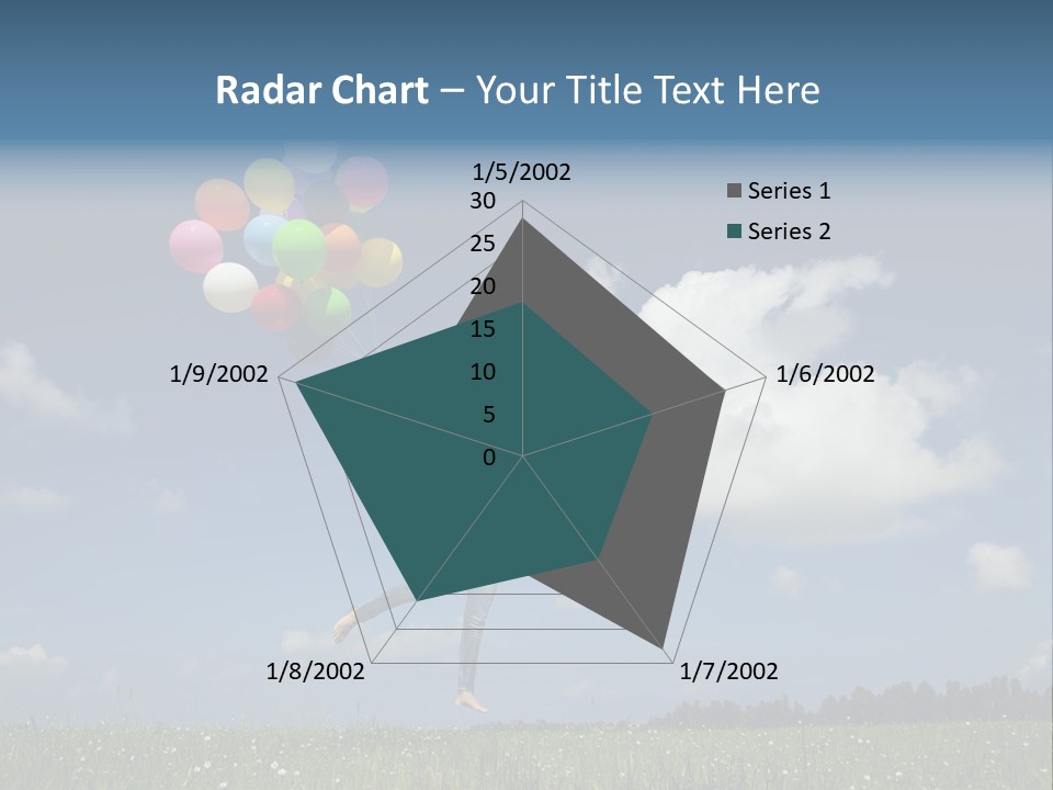 Balloons Spring Green PowerPoint Template