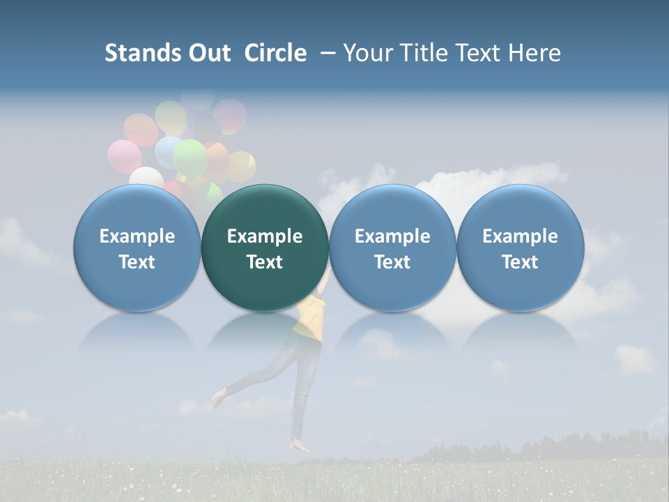 Balloons Spring Green PowerPoint Template