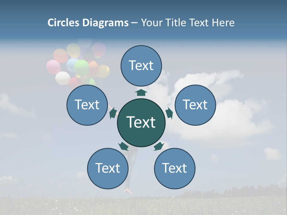 Balloons Spring Green PowerPoint Template