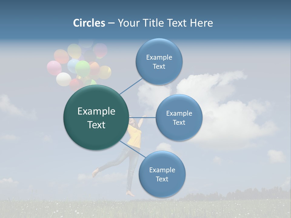 Balloons Spring Green PowerPoint Template