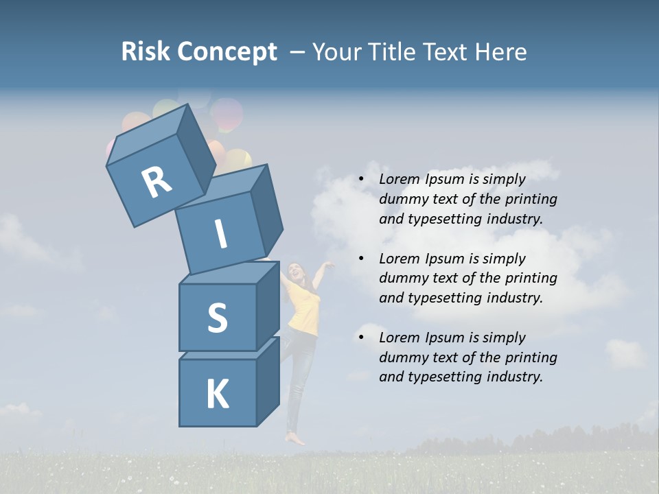 Balloons Spring Green PowerPoint Template