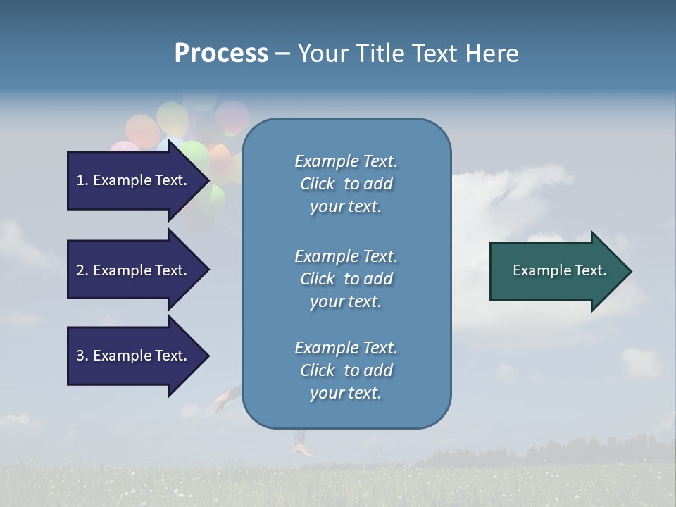 Balloons Spring Green PowerPoint Template