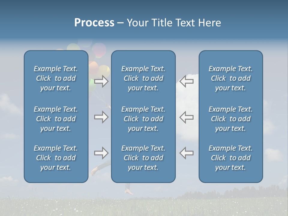 Balloons Spring Green PowerPoint Template