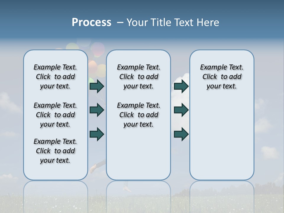 Balloons Spring Green PowerPoint Template