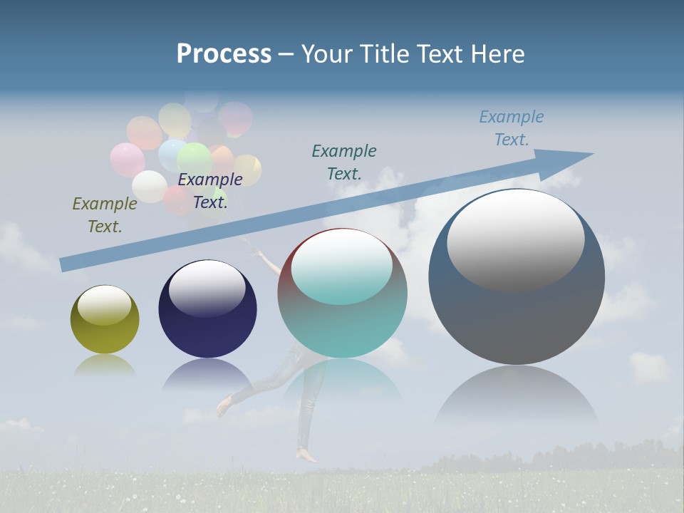 Balloons Spring Green PowerPoint Template