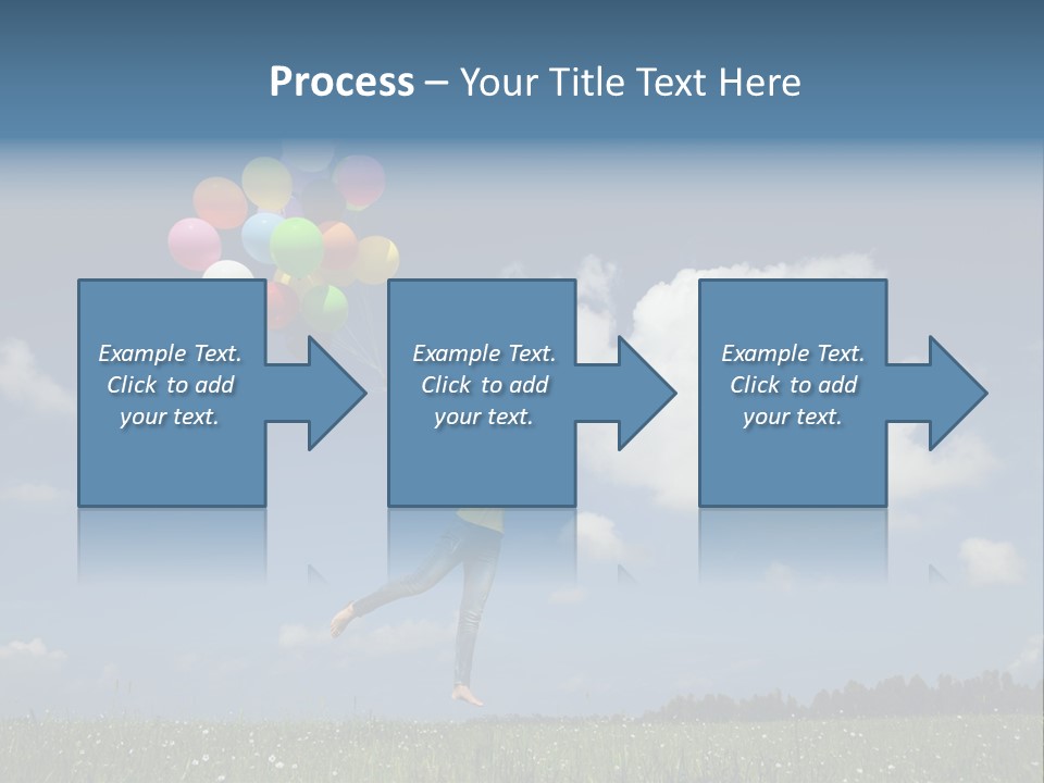 Balloons Spring Green PowerPoint Template