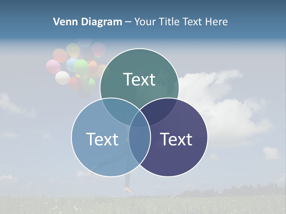 Balloons Spring Green PowerPoint Template