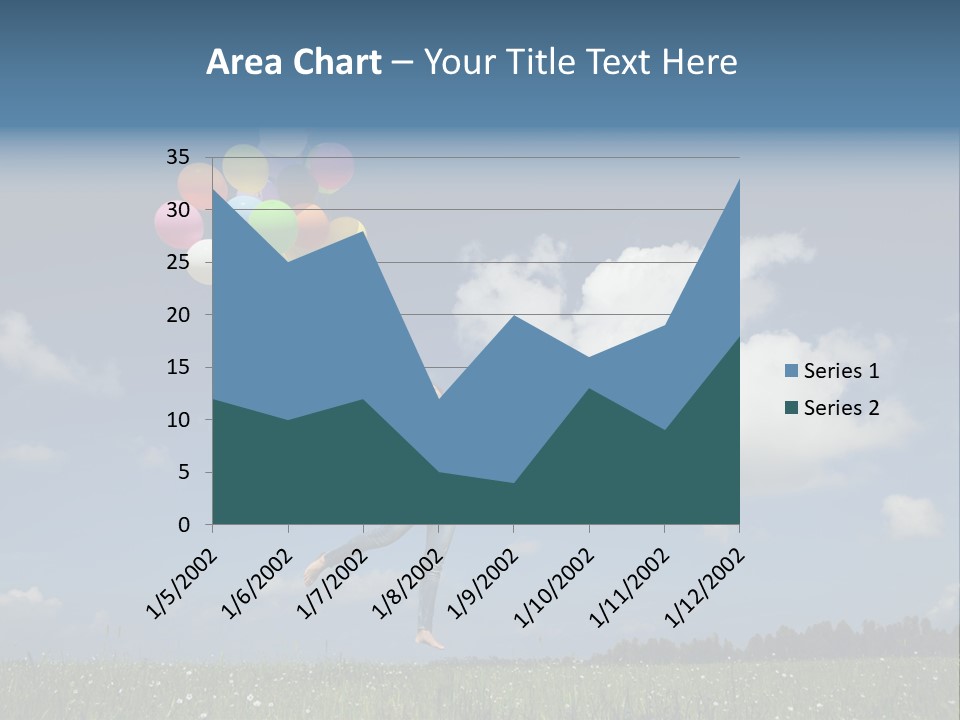 Balloons Spring Green PowerPoint Template