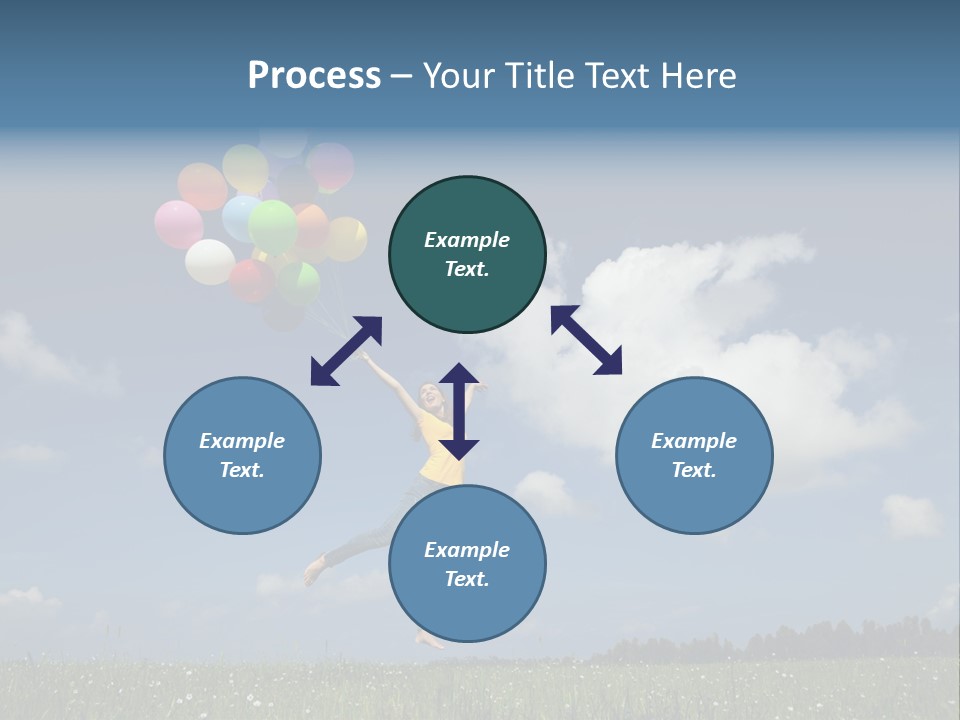 Balloons Spring Green PowerPoint Template