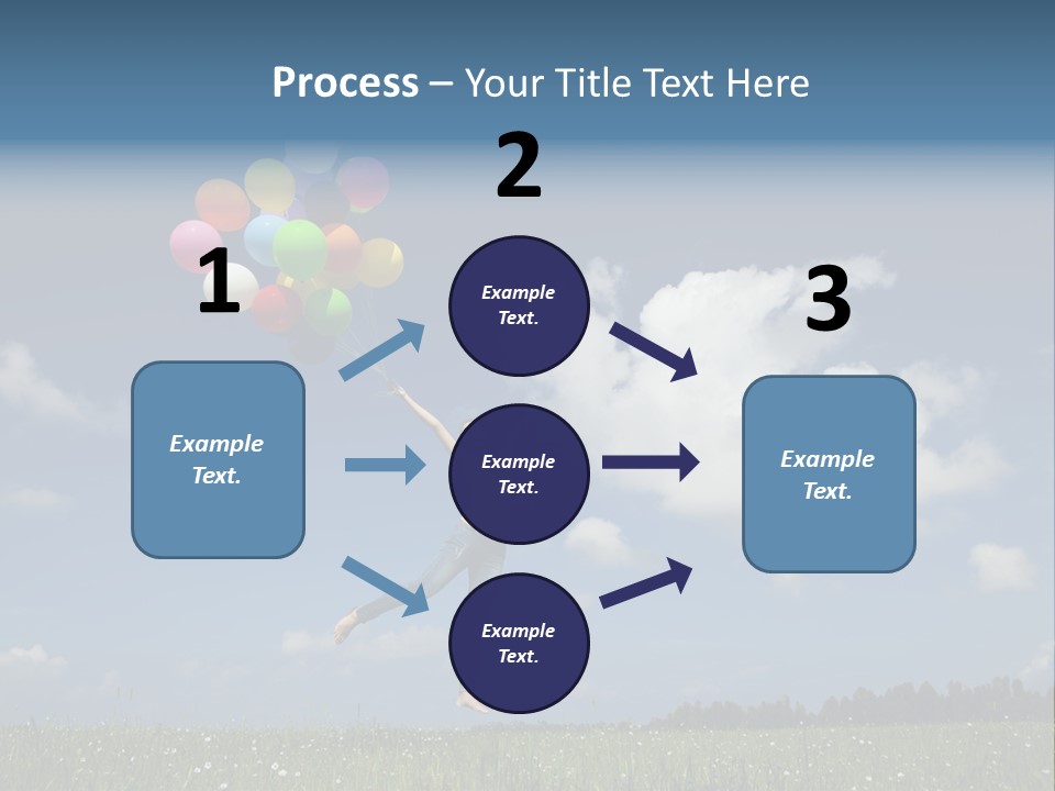 Balloons Spring Green PowerPoint Template