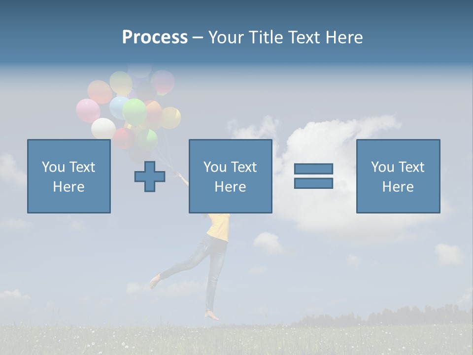 Balloons Spring Green PowerPoint Template