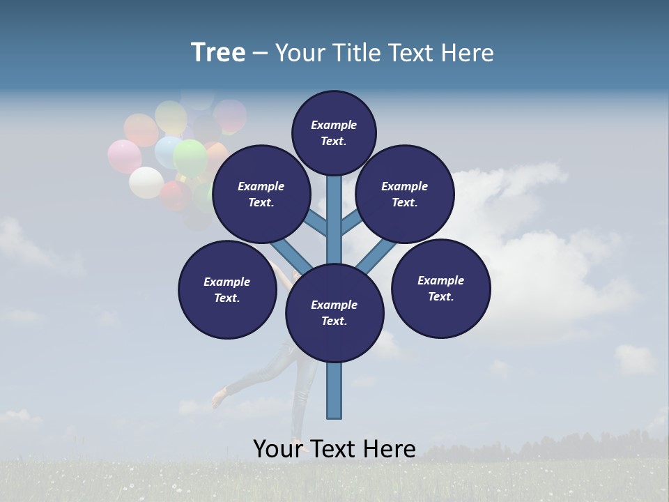 Balloons Spring Green PowerPoint Template