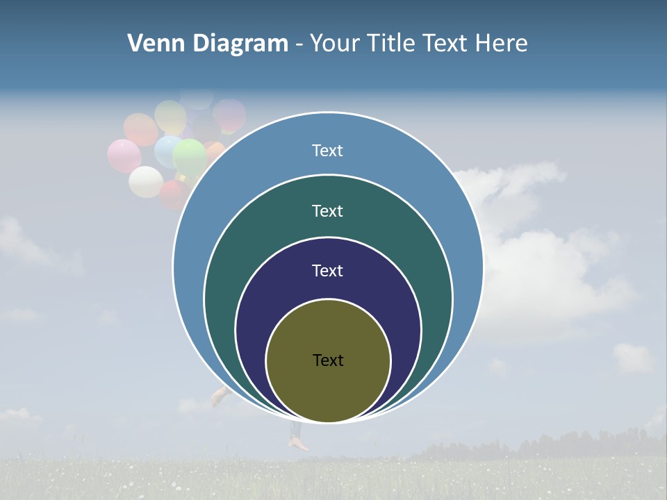 Balloons Spring Green PowerPoint Template