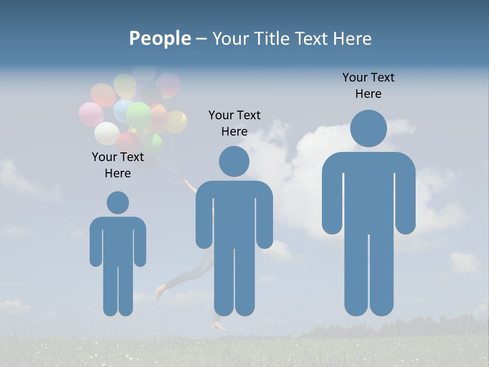 Balloons Spring Green PowerPoint Template