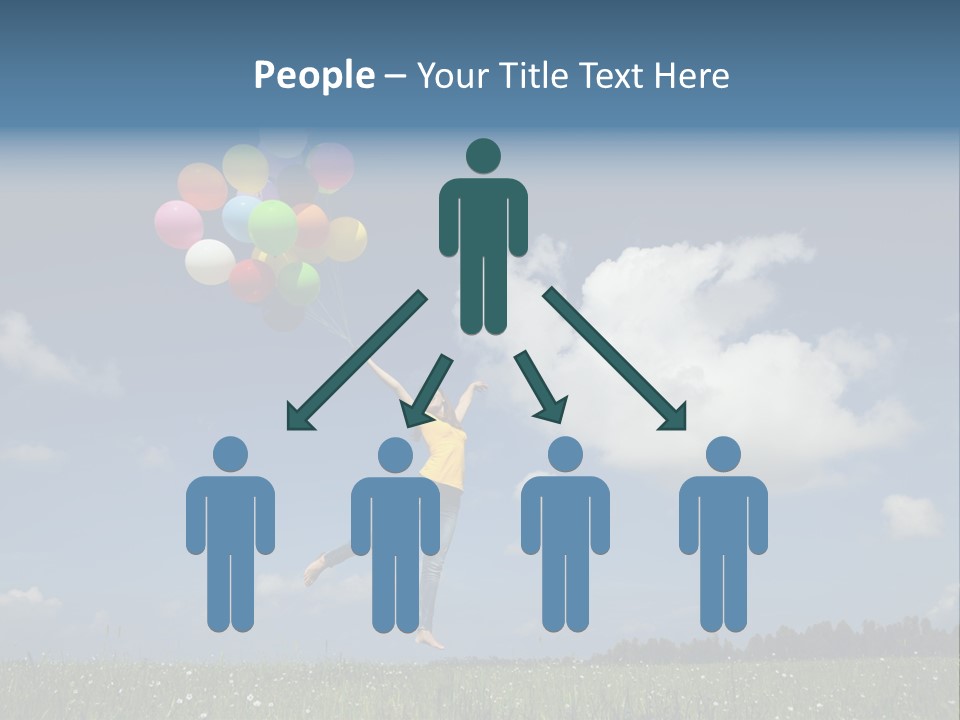 Balloons Spring Green PowerPoint Template