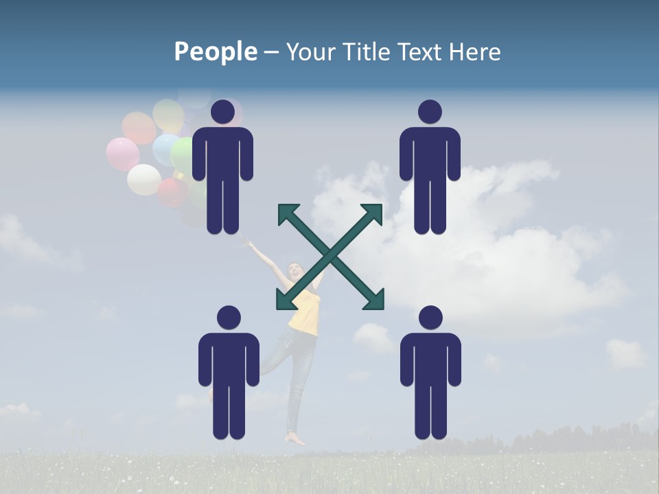 Balloons Spring Green PowerPoint Template