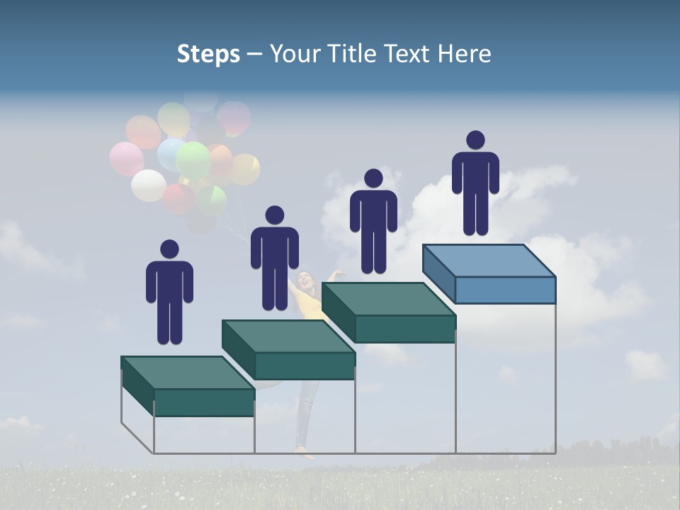 Balloons Spring Green PowerPoint Template