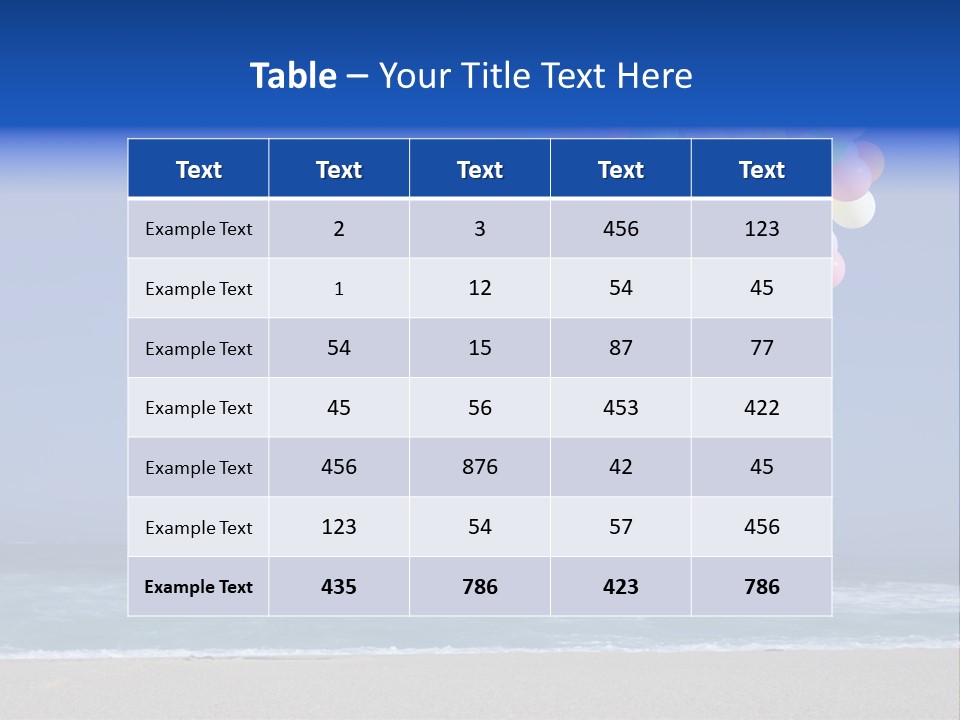 Sunny Sand  PowerPoint Template