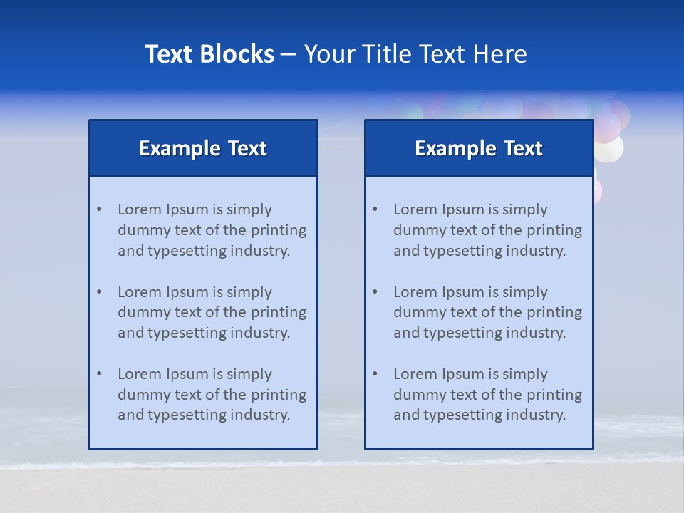 Sunny Sand  PowerPoint Template