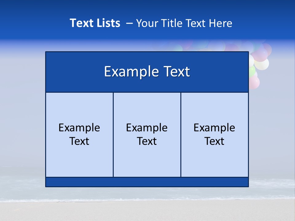 Sunny Sand  PowerPoint Template
