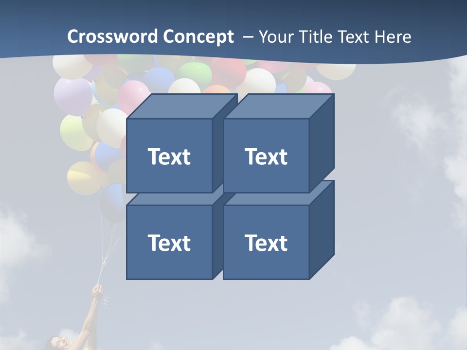 Grass Holding Person PowerPoint Template