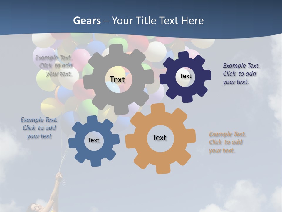 Grass Holding Person PowerPoint Template