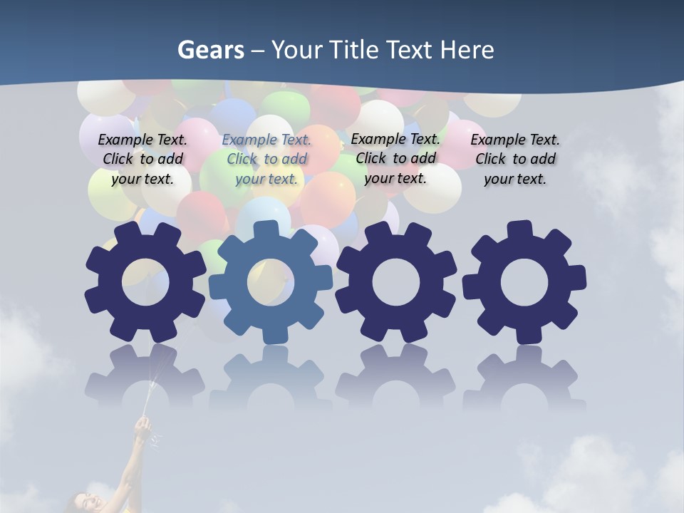 Grass Holding Person PowerPoint Template