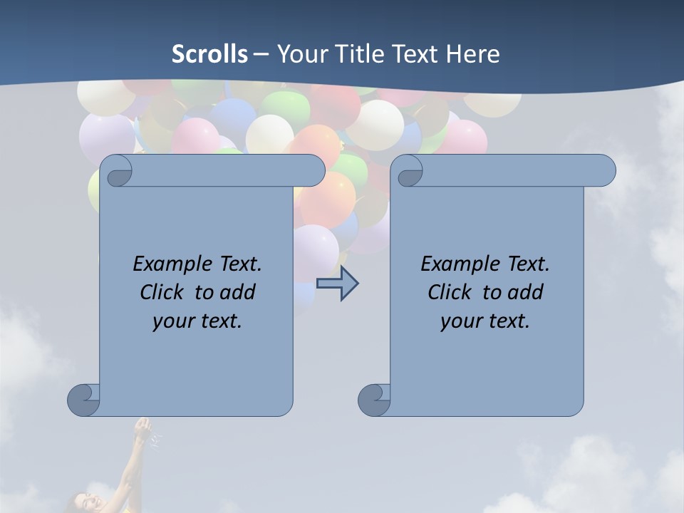 Grass Holding Person PowerPoint Template
