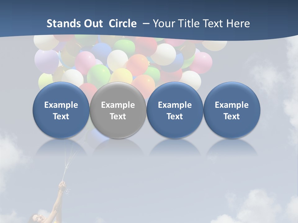 Grass Holding Person PowerPoint Template