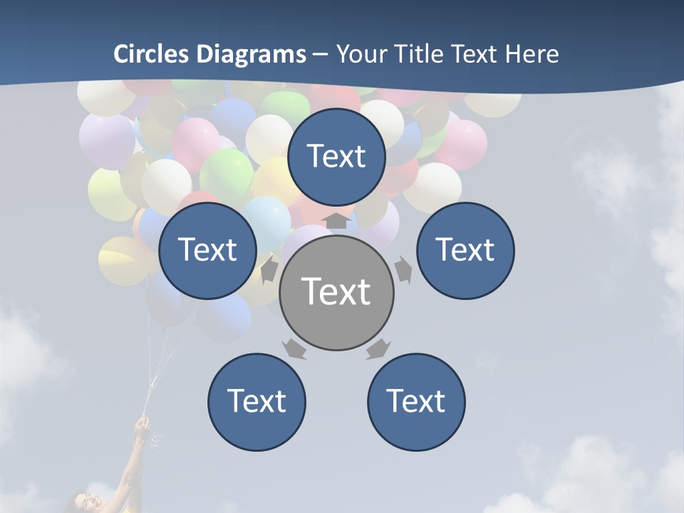 Grass Holding Person PowerPoint Template