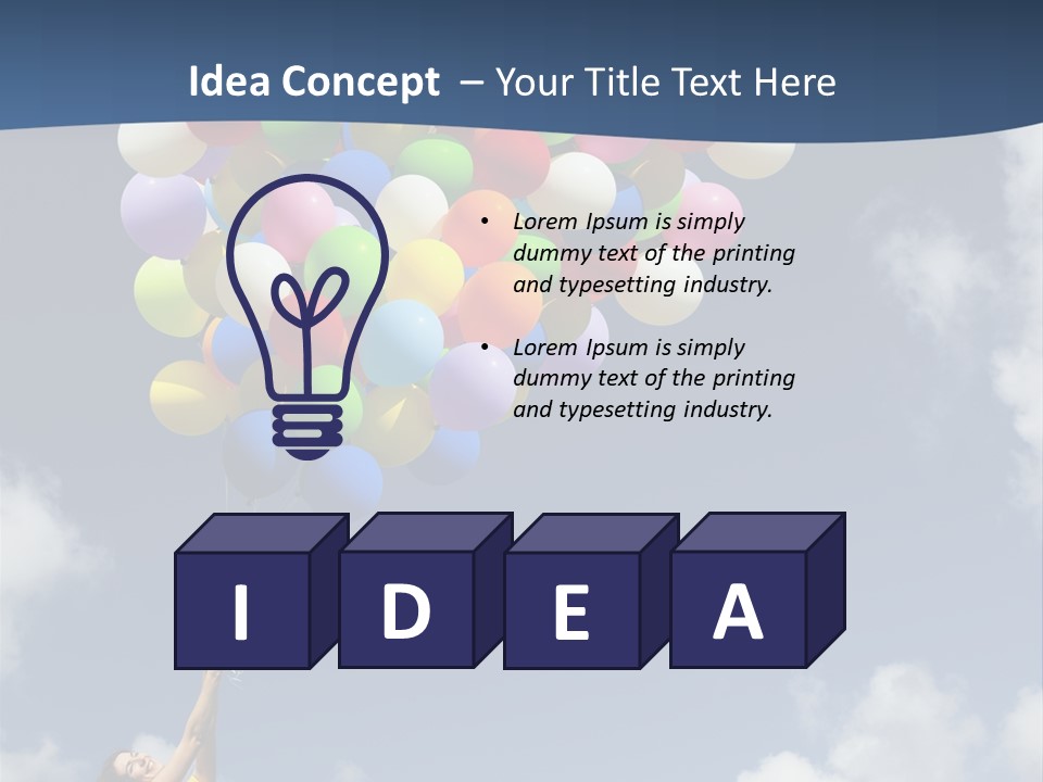 Grass Holding Person PowerPoint Template