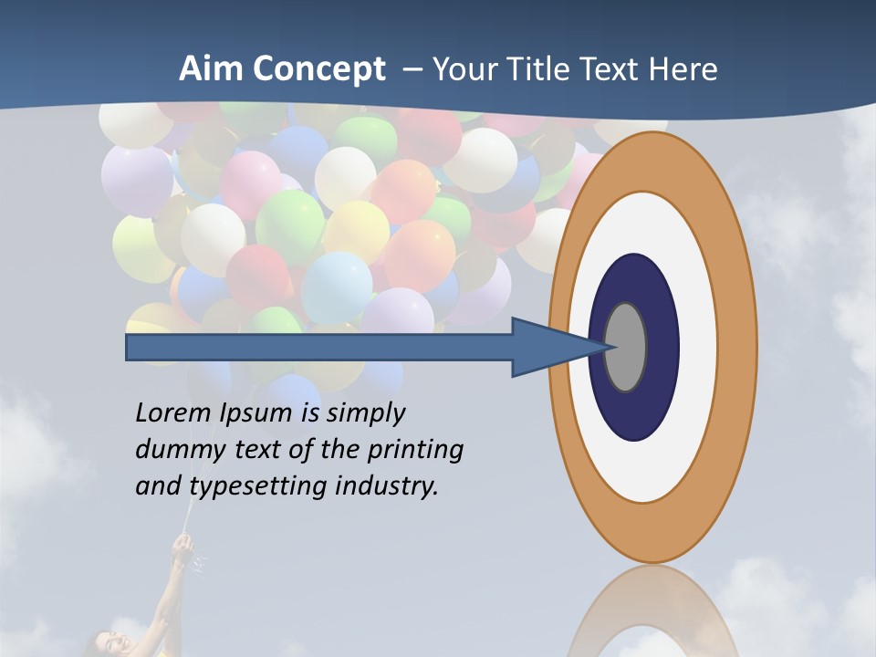 Grass Holding Person PowerPoint Template